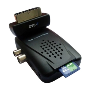 Цифровой Dvb-t scart (скарт) тюнер для телевизора DVB-T приемник