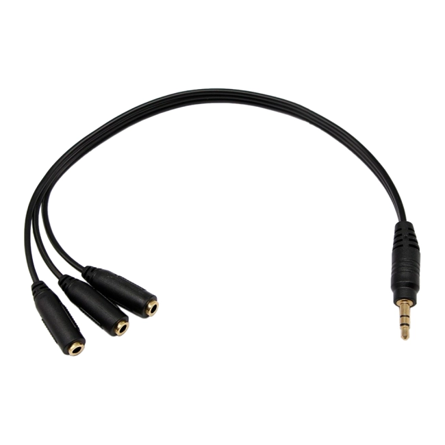 aux кабель на 3 гнезда