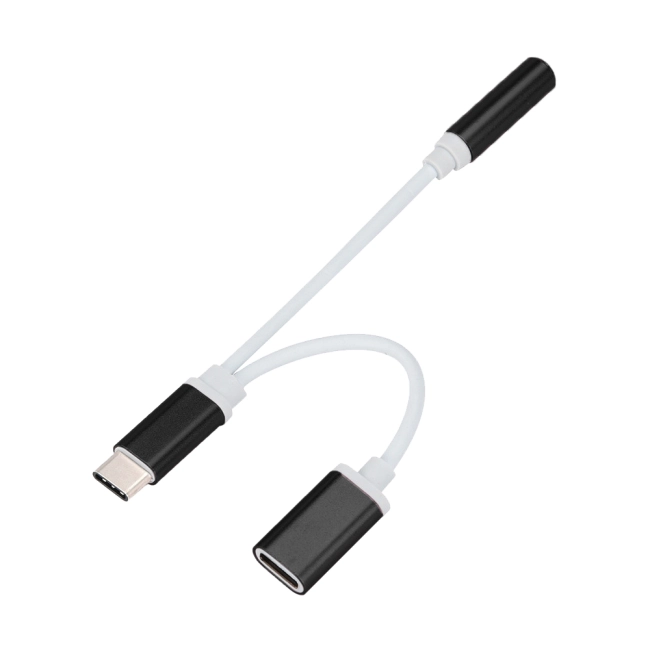 адаптер type-c на type-c та навушники
