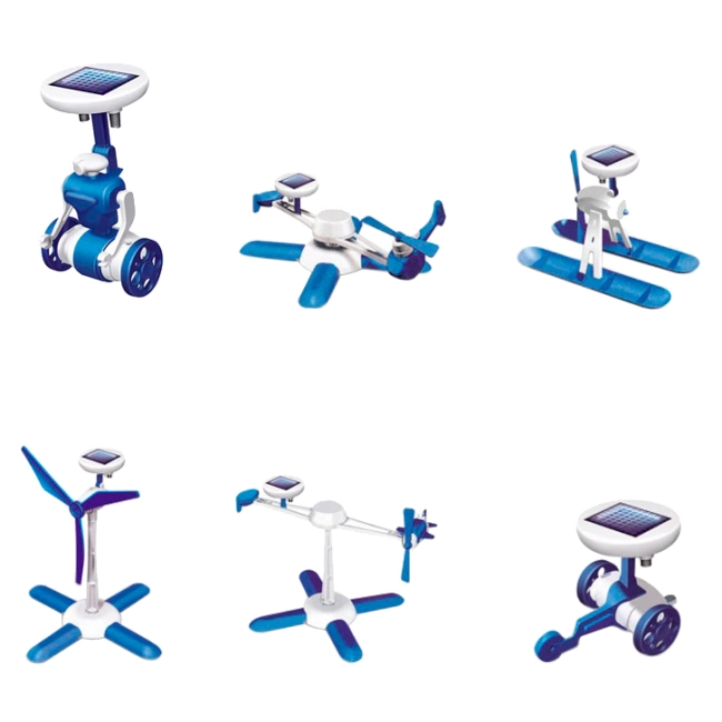 конструктор на солнечной батарее 6 в 1