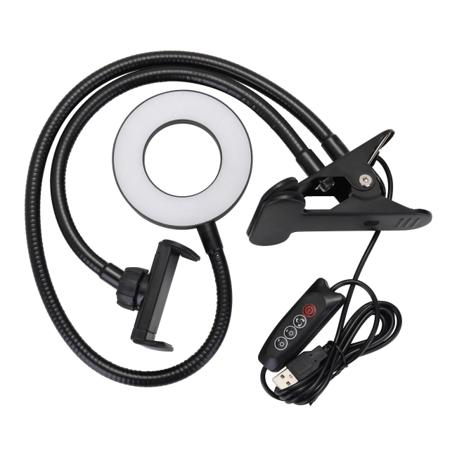 держатель для телефона с лампой