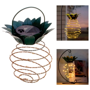 Подвесной светильник на солнечной батарее в виде ананаса солнечный садовой светильник