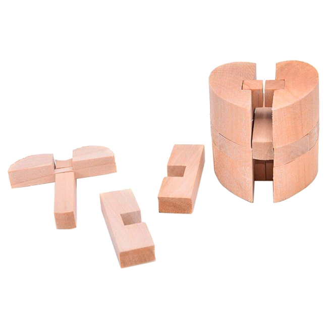 деревянная 3д головоломка