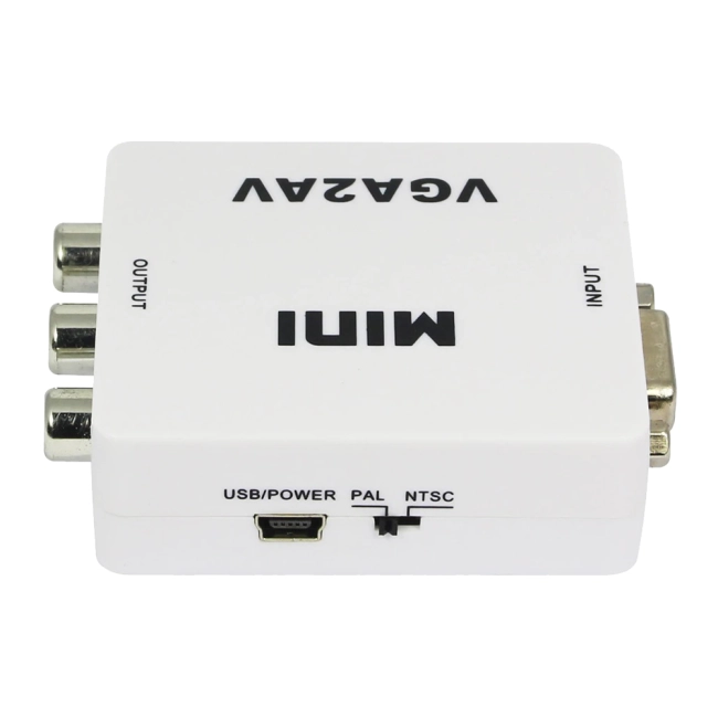 перехідник конвертер vga to rca