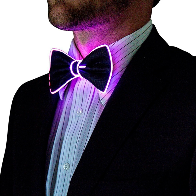 неоновый галстук бабочка