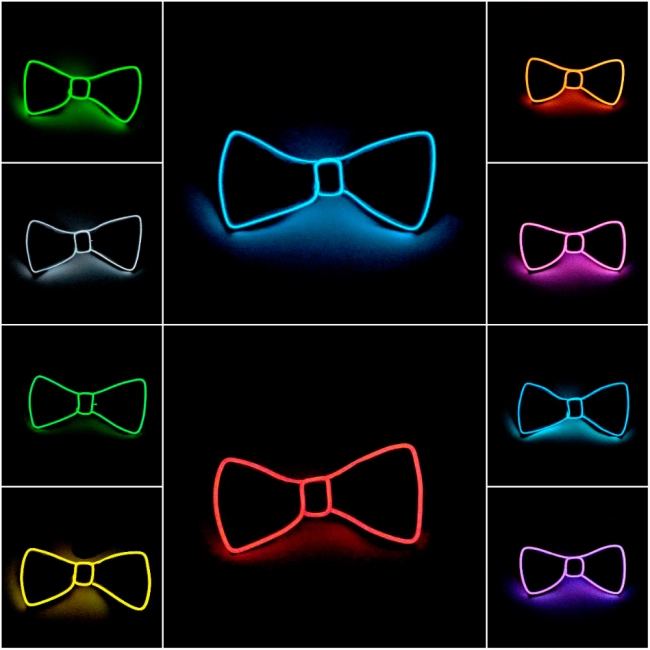 светодиодный галстук бабочка