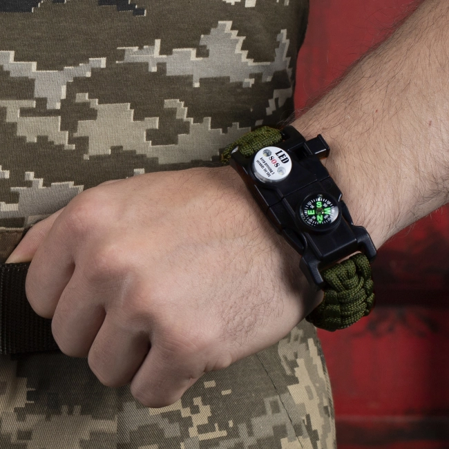 браслет виживання з паракорду