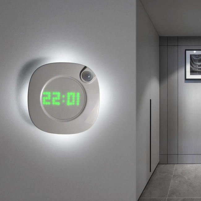 светильник-часы с датчиком
