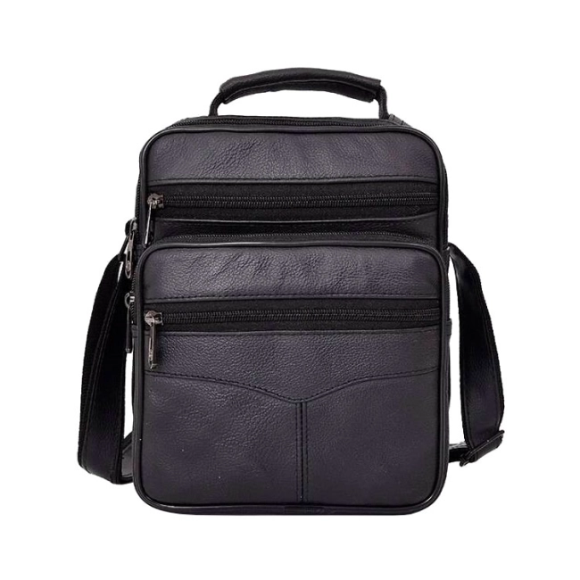 шкіряна чоловіча сумка на плече