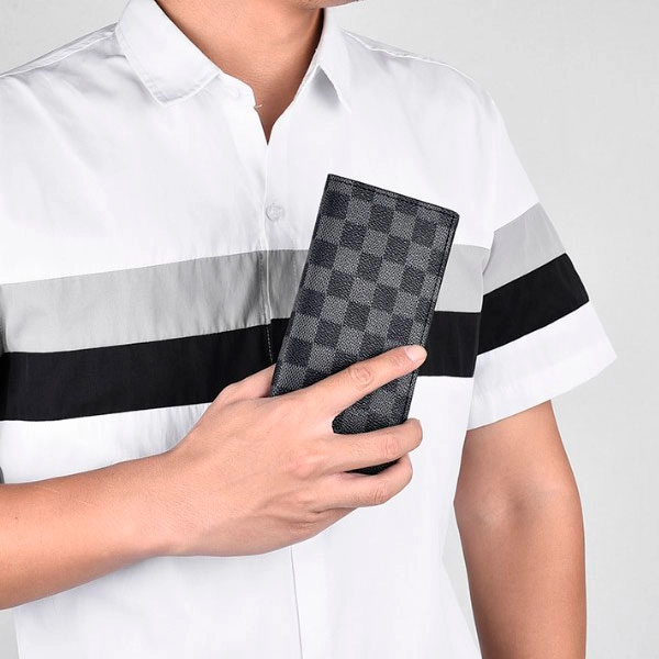 клетчатый кошелек