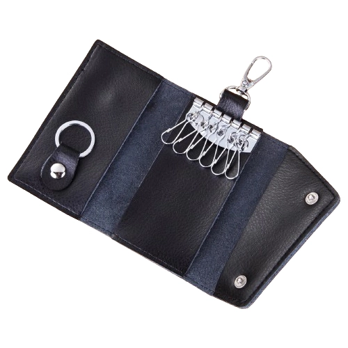 кожаная ключница с карабином