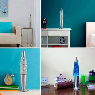 лава лампа с блестками