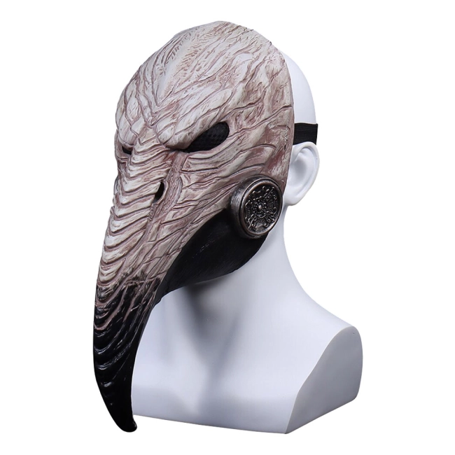 маска чумного лікаря з дзьобом