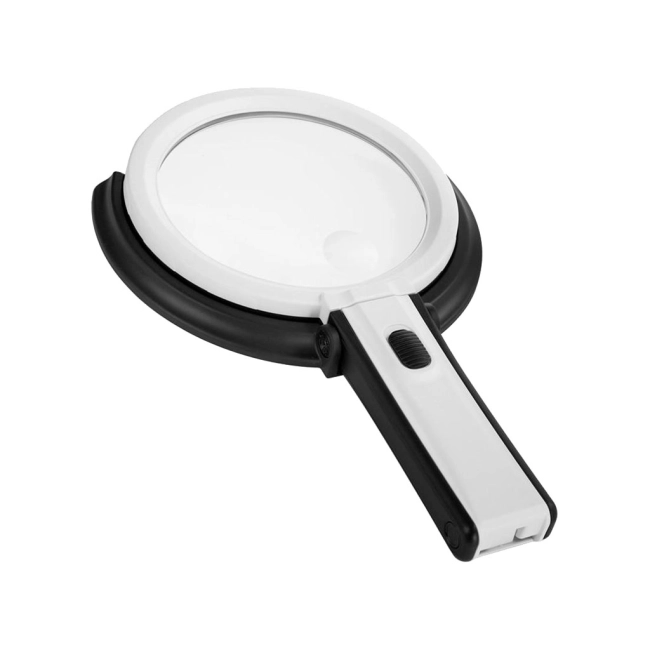 лупа складная с подсветкой