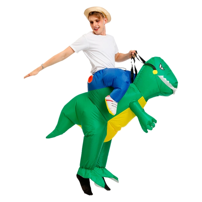 надувной костюм всадник на динозавре