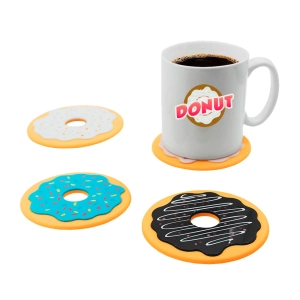 Набор подставок под чашки в виде пончиков (4 шт) набор подставок под чашки