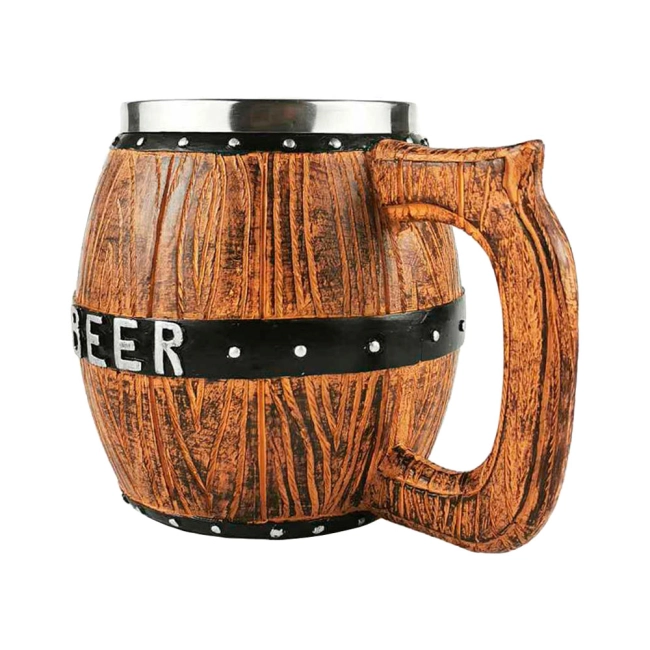 кружка в виде бочки