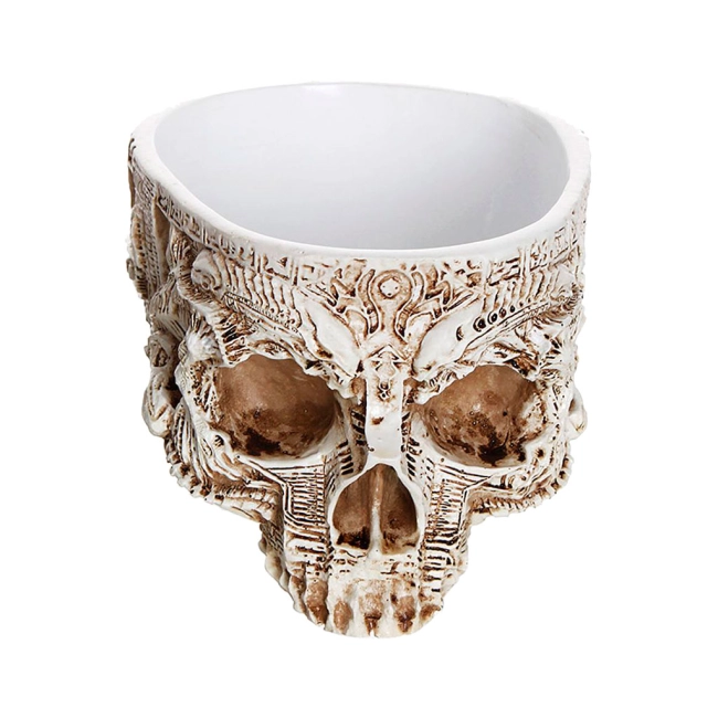 цветочный горшок череп