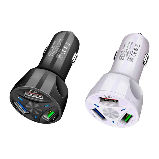 зарядка в прикуриватель на 3 usb