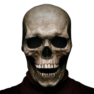 Маска в виде черепа с подвижной челюстью маска в виде черепа