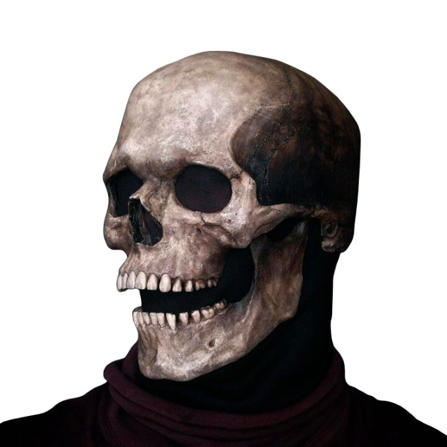 подвижная маска череп