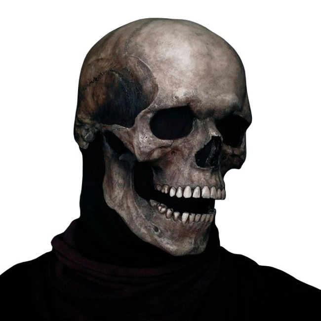 маска череп с подвижной челюстью