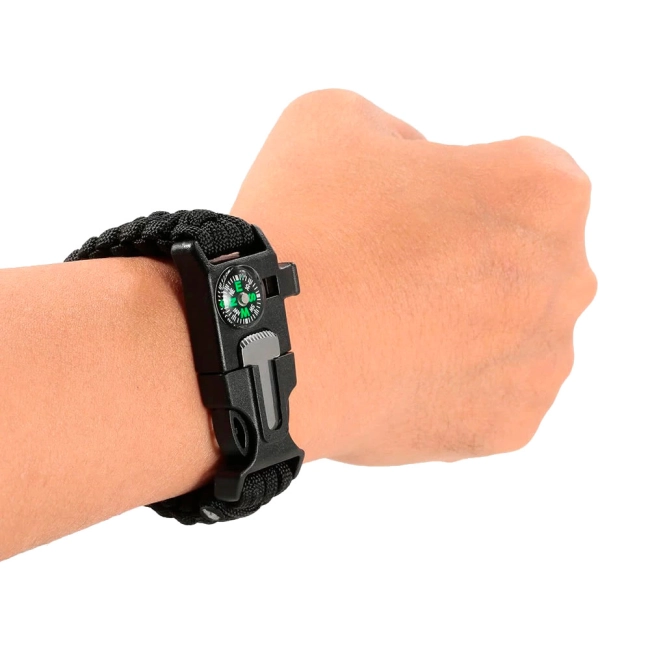 браслет з огнивом та компасом