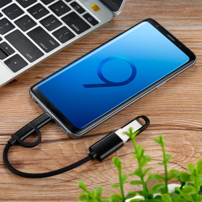 otg кабель 2 в 1