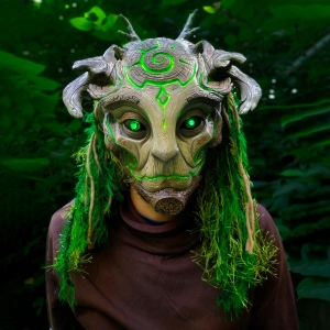 Латексна маска фавна деревного ельфа маска фавна