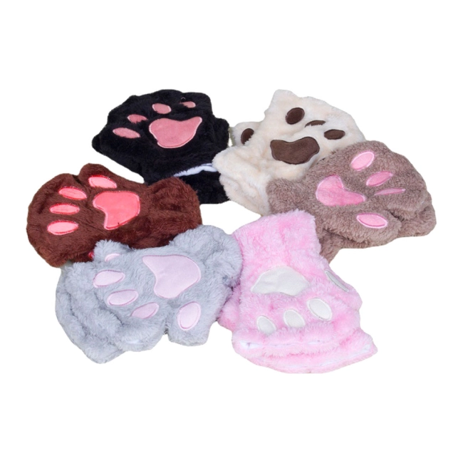 перчатки кошачьи лапки без пальцев