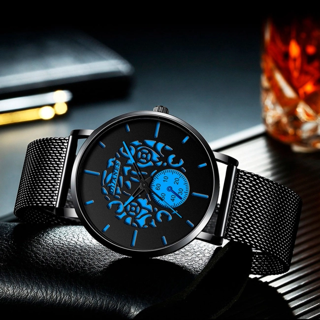 наручний годинник зі сталевим браслетом