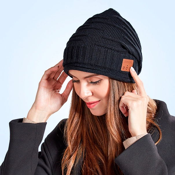 шапка с наушниками bluetooth