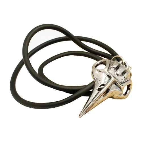 кулон череп ворона