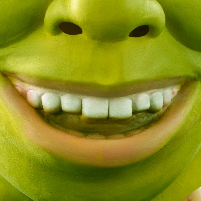 маска шрека на обличчя