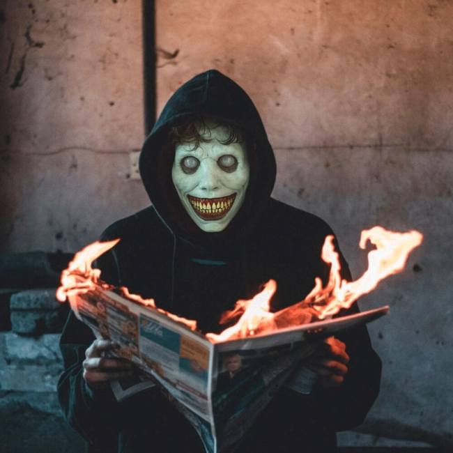 моторошна усміхнена маска