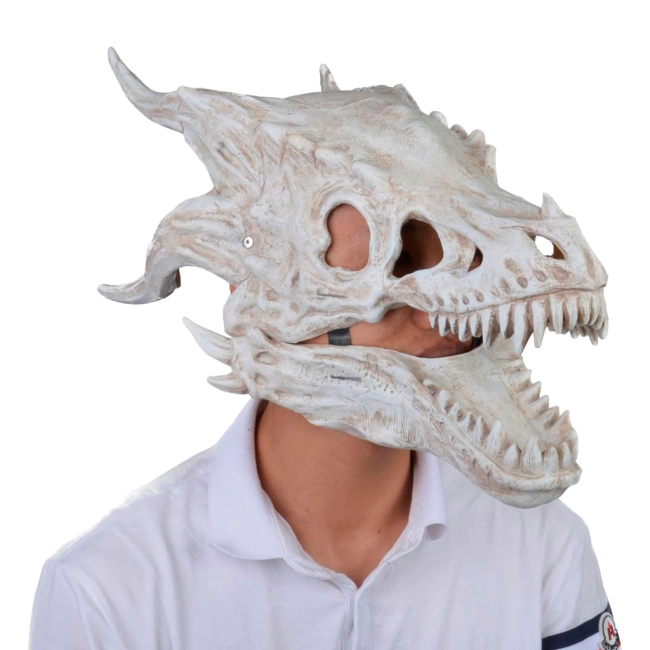 маска дракона с открывающимся ртом