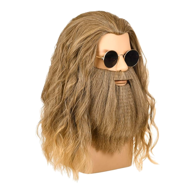 мужской парик с бородой
