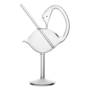 Келих Лебідь із трубочкою для коктейлів (180 мл) келих лебідь