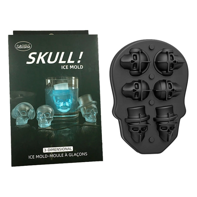 форма в виде черепов для льда