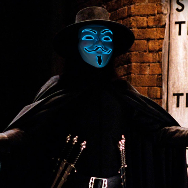 светящаяся маска вендетта