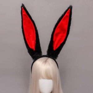 Ободок заячьи (кроличьи) ушки на голову для косплея ободок заячьи ушки