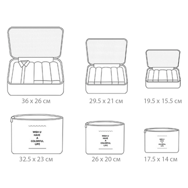 набір дорожніх сумок для подорожей