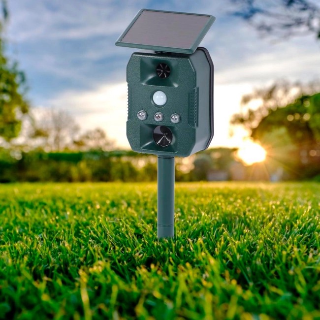 ультразвуковой отпугиватель птиц на солнечной батарее