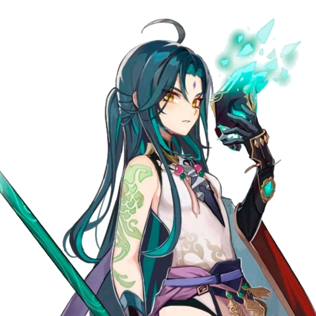 сяо косплей перука