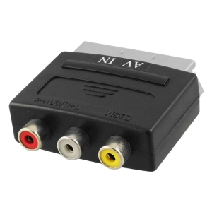 Переходник скарт тюльпан (scart 3 rca) для ресивера, ТВ переходник скарт на тюльпан