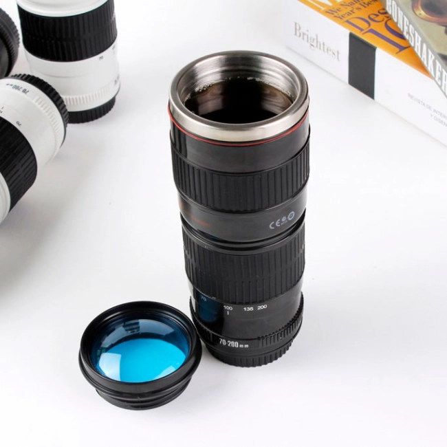 кружка термос в виде объектива