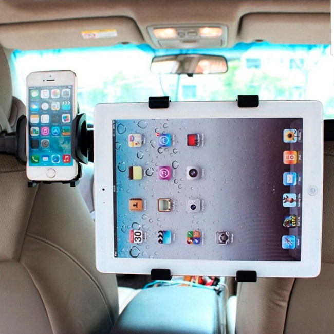 крепление на подголовники для телефона с планшетом