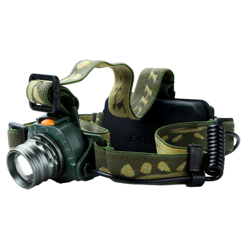 ліхтар світлодіодний налобний акумуляторний із зарядкою