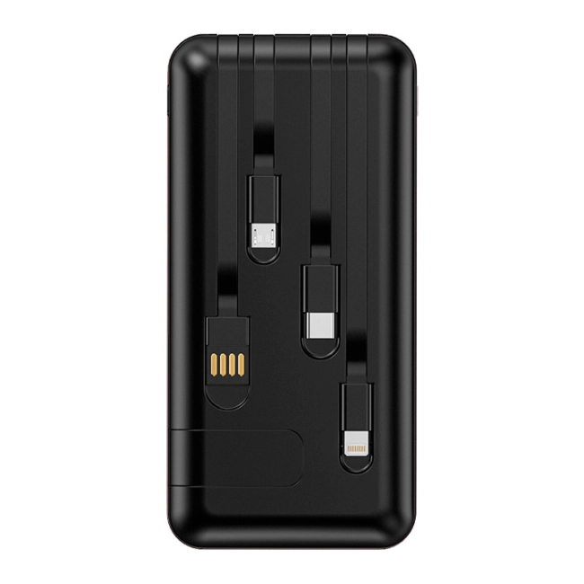 power bank з проводами для заряджання