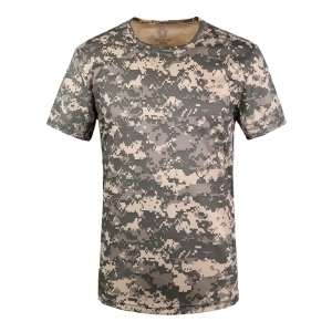 Тактична камуфляжна футболка з коротким рукавом камуфляжна футболка